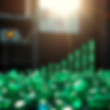 Graph depicting the market trends of emerald sales over time