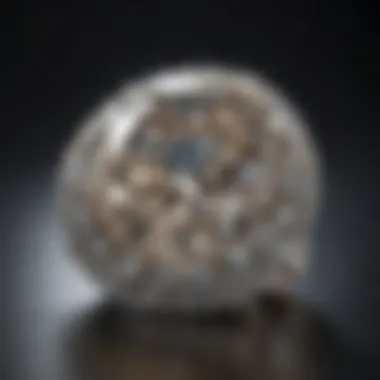 Exceptional Clarity of Marchesa Diamonds A close-up view of a Marchesa diamond showcasing its exceptional clarity and brilliance.