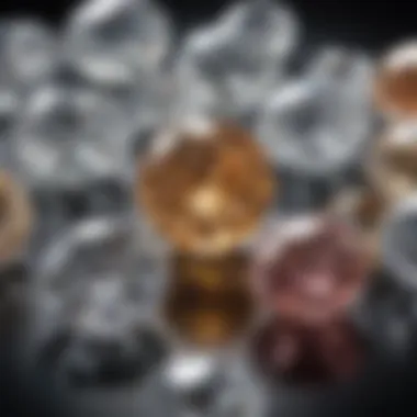 Unique Cuts of Marchesa Diamonds A visual comparison of Marchesa diamonds in various cuts, highlighting their unique shapes.