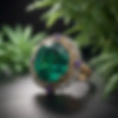 A stunning emerald showcasing its vibrant green hue, representing the birthstone for May.