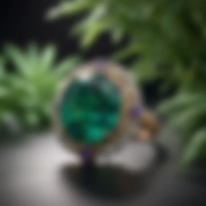 A stunning emerald showcasing its vibrant green hue, representing the birthstone for May.