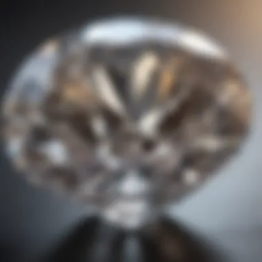 A stunning close-up of a lab-made diamond showcasing its brilliance and clarity.