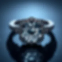 Stunning engagement ring showcasing a brilliant diamond