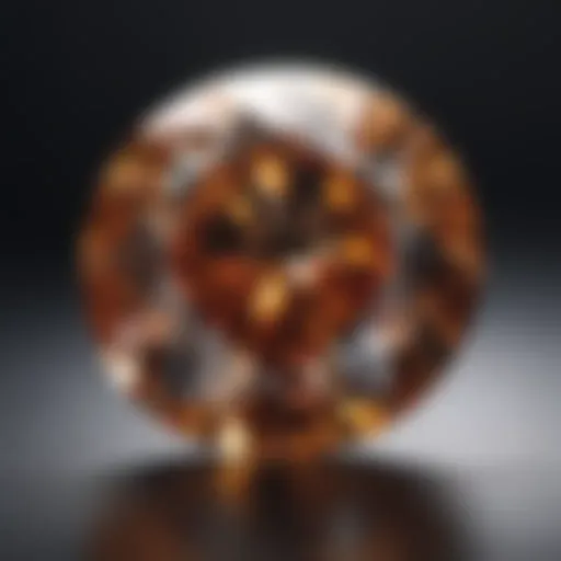 An exquisite diamond showcasing its brilliant cut