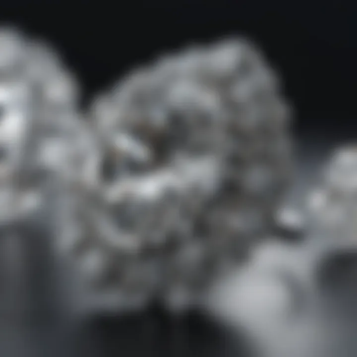 An elegant jewelry piece featuring multiple diamonds with varying carat weights