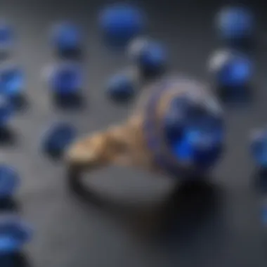 The Allure of Blue Sapphires Close-up of a blue sapphire showcasing its brilliance and color depth