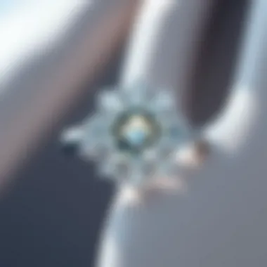Dazzling cubic zirconia set in a white gold ring