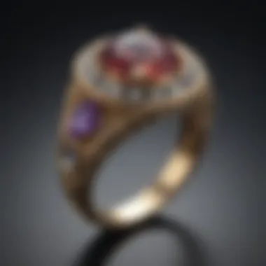Interactive Customization Interface for Class Rings Online platform showing customization features for rings