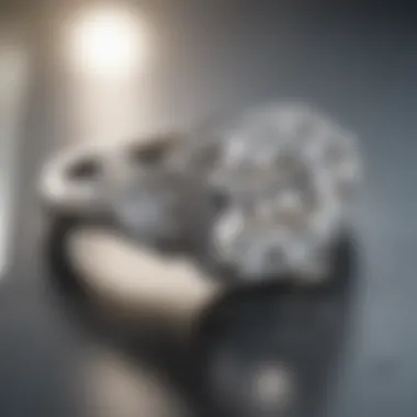 A stunning diamond engagement ring showcasing De Beers craftsmanship