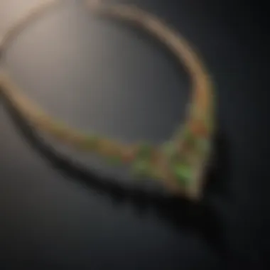 An Elegant Demantoid Garnet Necklace Elegant necklace featuring multiple demantoid garnet stones