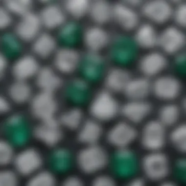 Diverse Diamond Cuts: The Distinctive Emerald Shape Comparison of various diamond cuts, highlighting the emerald cut's distinct shape
