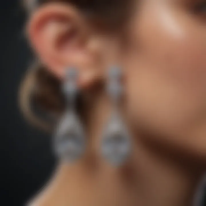 Charming diamond earrings that add sparkle