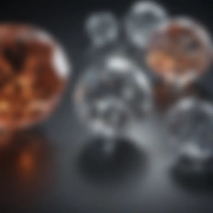 Comparison of chemical structures of lab-created and natural diamonds