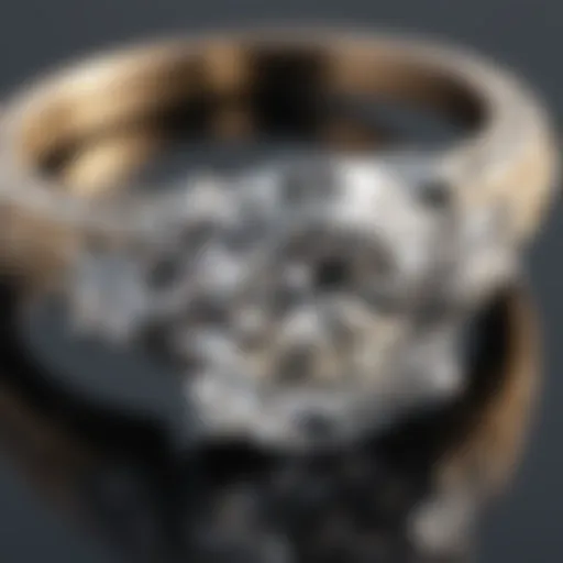 A stunning close-up of a brilliant-cut diamond engagement ring