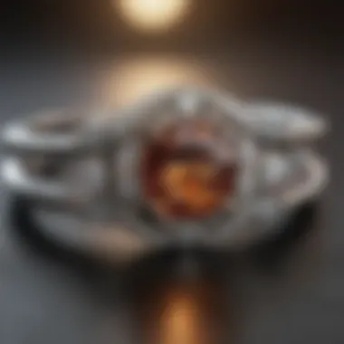 Precision in Resizing Engagement Rings Close-up view of an engagement ring being resized with precision tools.