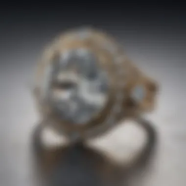 Exquisite Diamond Ring Enhancer in Cathedral Setting Exquisite diamond ring enhancer showcasing cathedral setting