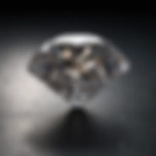 Close-up of a sparkling diamond showcasing clarity and brilliance