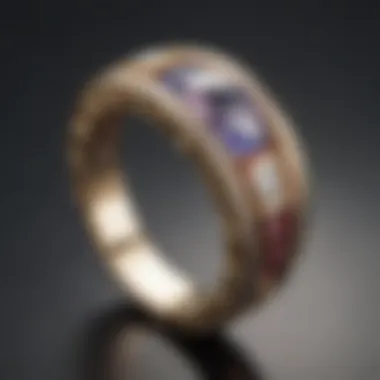Contemporary Geometric Eternity Ring Contemporary eternity ring showcasing unique geometric shapes