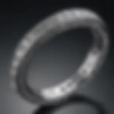 Elegant Eternity Ring with Diamonds Elegant eternity ring featuring a continuous band of diamonds