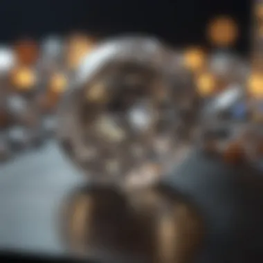 Market Trends in Diamond Valuation A graph depicting market trends in diamond pricing