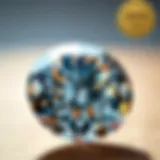 A close-up view of a vintage Old World Diamond showcasing its intricate cut