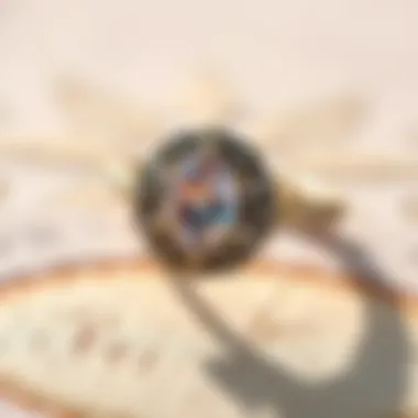 Elegant vintage-inspired wedding ring with intricate detailing