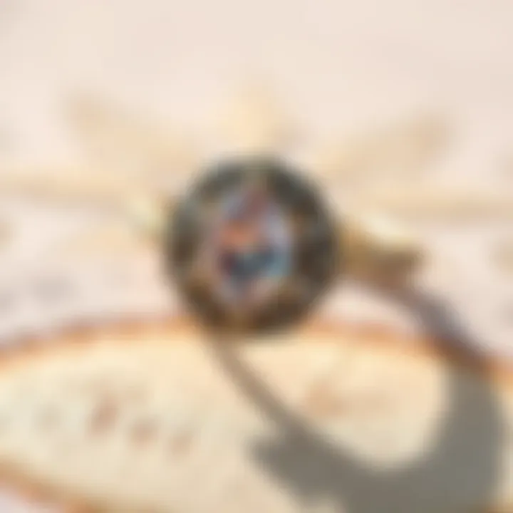 Elegant vintage-inspired wedding ring with intricate detailing