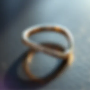 Modern minimalistic wedding band in sleek design