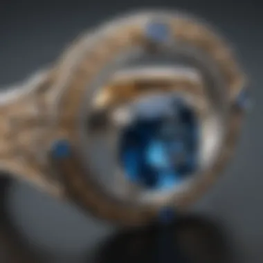 Close-up of intricate ring details highlighting craftsmanship