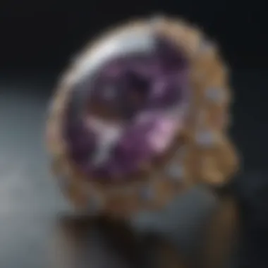 A historical depiction of alexandrite and its cultural significance