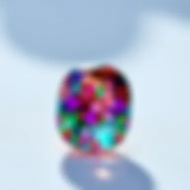 Vibrant representation of the April birthstone showcasing its unique color variations