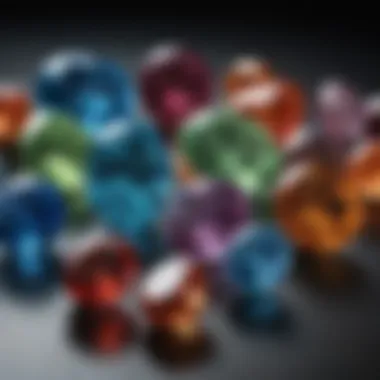 Diverse Gemstone Collection A collection of various gemstones including the November birthstone, highlighting their unique properties