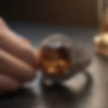 Artisan crafting a brown topaz ring, illustrating the jewelry-making art