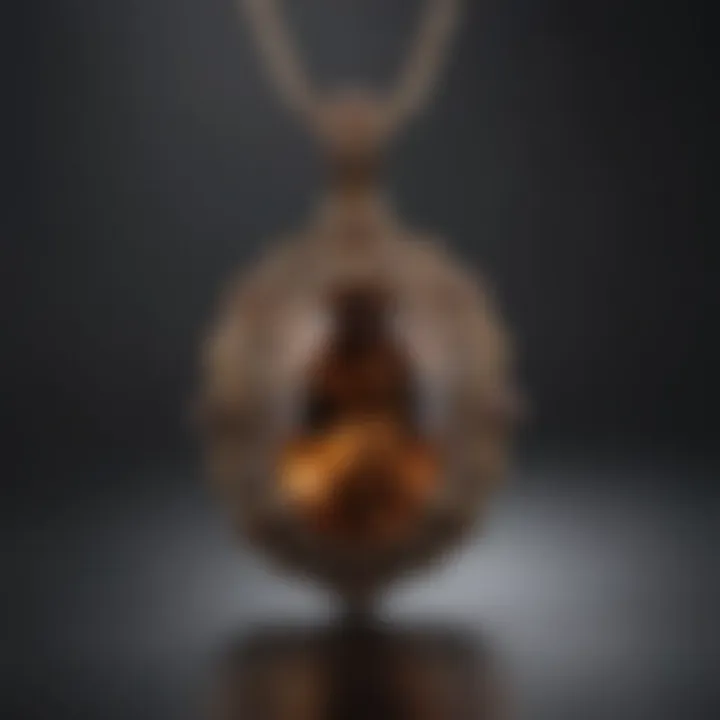 Elegant brown topaz pendant highlighting its unique hue and cut