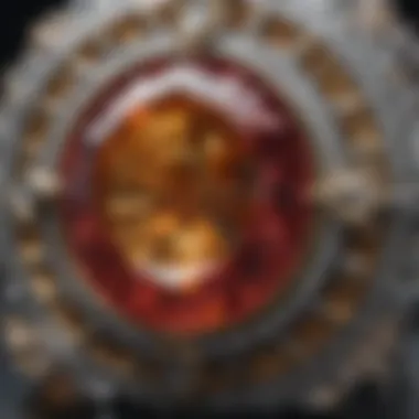 The Intricate Facets of Cathedral Cut Gemstones Close-up view of the facets on a cathedral cut gemstone reflecting light