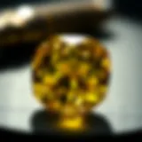 A radiant Chatham yellow sapphire showcasing its vibrant hue