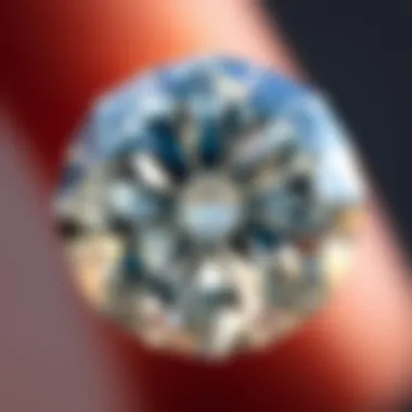 Brilliant Cut Fake Diamond Close-up of a brilliant cut fake diamond showcasing its clarity