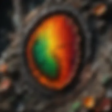 Geological Formation of Ammolite A geological cross-section illustrating the formation of ammolite.