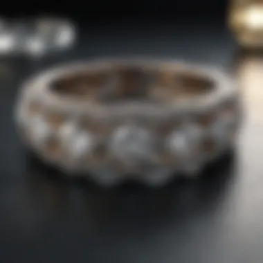 Vintage diamond band design capturing timeless beauty