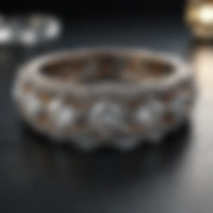 Vintage diamond band design capturing timeless beauty