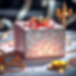 Elegant diamond jubilee gift box adorned with luxury wrapping