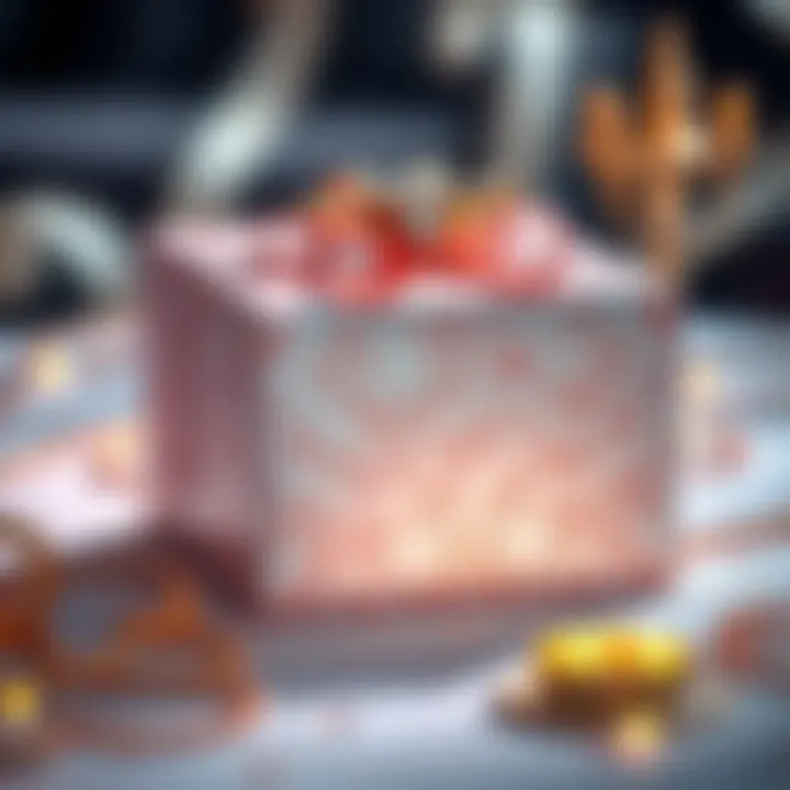 Luxury Gift Box for Diamond Jubilee Elegant diamond jubilee gift box adorned with luxury wrapping