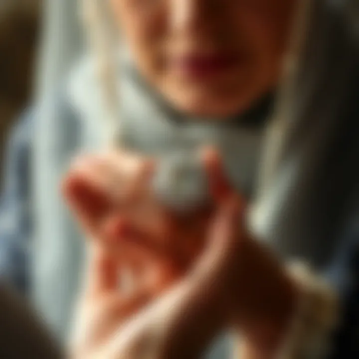 Presenting a Timeless Heirloom Person presenting a beautifully crafted heirloom to a loved one