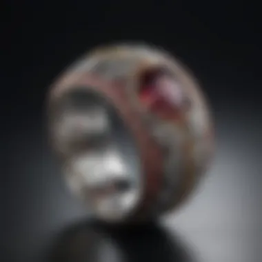 Contemporary jewelry design featuring modern pave technique