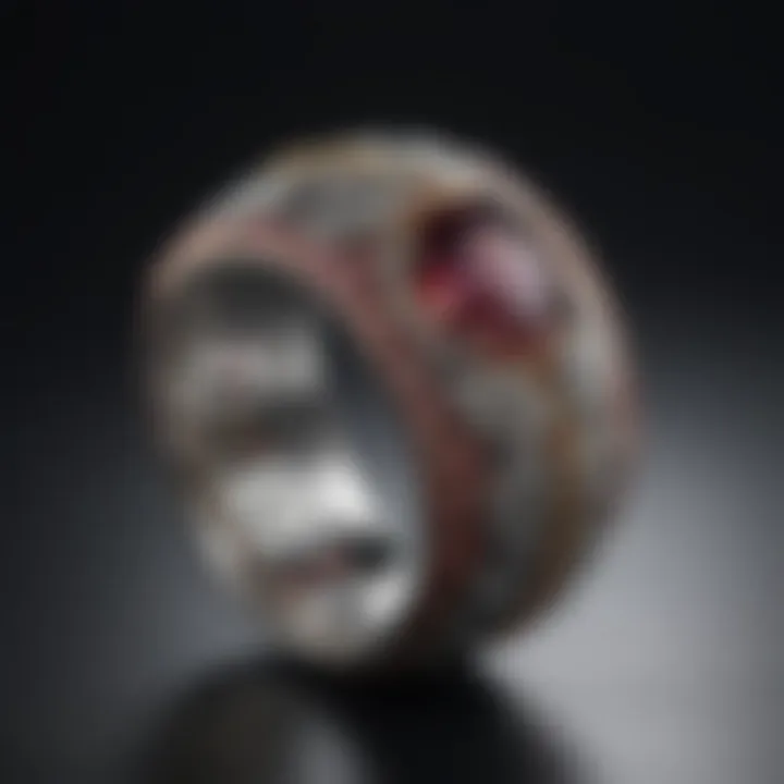Contemporary jewelry design featuring modern pave technique