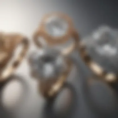 Showcase of various styles of engagement rings featuring four diamonds