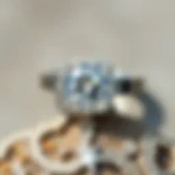 Elegant flat diamond ring showcasing unique design