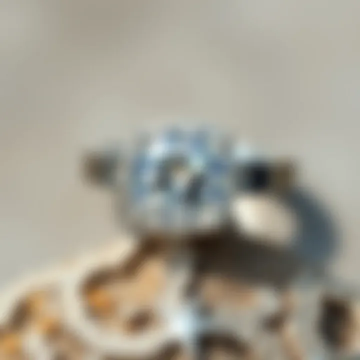 Elegant flat diamond ring showcasing unique design