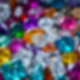 A vibrant assortment of gemstones with diverse colors and textures.