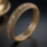 Intricate gold diamond bangle showcasing craftsmanship